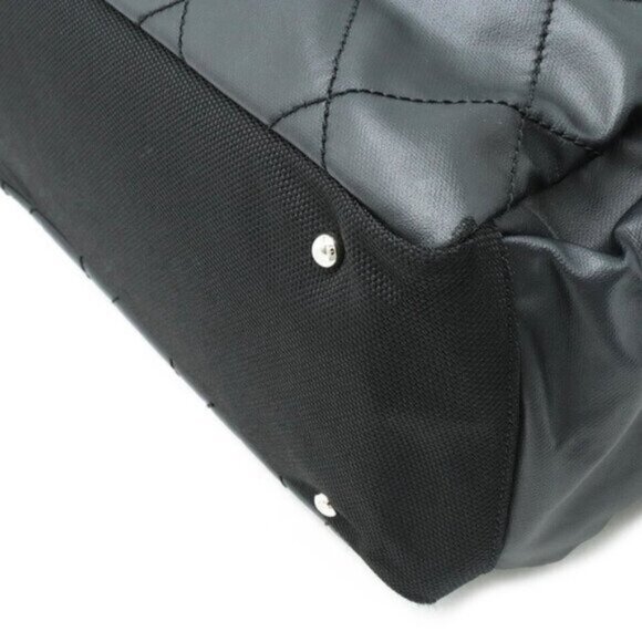 Chanel Paris Biarritz GM Leather Black with Pouch Tote Bag 1231-082825 - Picture 3 of 9